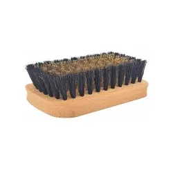 Waldkraft Wildlederbürste Wildkraft Edition, 10,2 x 4,6 cm 10111 01 63 000 , Holzbürste mit Messing Kranz und schwarzen Naturborsten