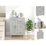 vidaXL Sideboard Betongrau 69,5x34x90 cm Holzwerkstoff