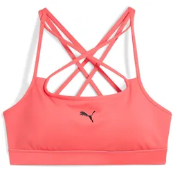 PUMA Move Strappy Low Support Sport-BH Damen 24 - peach frost M