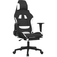 vidaXL Horus Gaming-Stuhl Schwarz/Weiß
