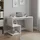 Dmora Schreibtisch Dgyombe, Linearer Schreibtisch mit Pc-halterung, Mehrzweck-Bürotisch, platzsparender Multipositions-schreibtisch, 100 % Made in Italy, cm, Weiß