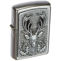Zippo Hirschgeweih Emblem Sturmfeuerzeug