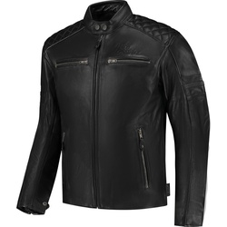 Rusty Stitches Jari V2 Motorrad Lederjacke, schwarz, Größe 2XL für Männer
