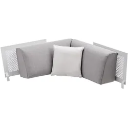 Boom Rückenmodul Ecke solid - 301 - weiß Diamond solid
