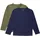 MINYMO Jungen 2er Pack Basic 34-T-shirt LS (2-pack)" in Grün - 92