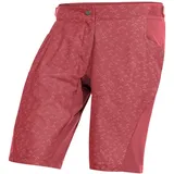 Vaude Damen Ledro Print Radhose kurz (Größe XS, rot)