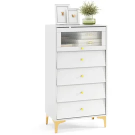 Costway Sideboard 60 x 112,5 x 40 cm Weiß