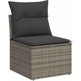 vidaXL Garten-Sofagarnitur 9-tlg. grau Akazie