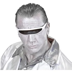 Weiße Roboter Brille