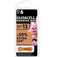 Duracell Hörgerätebatterien Größe 13, 6er Pack