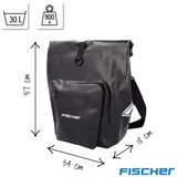 Fischer Gepäckträgertasche Plus Terra schwarz