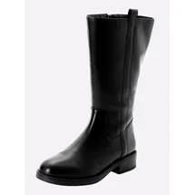 sheego Weitschaftstiefel Damen Schwarz 43