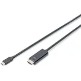 Digitus HDMI/USB Adapterkabel 2 m Schwarz
