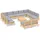 vidaXL Garten-Lounge-Set 12-tlg. grau Kiefer