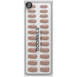 DOONAILS Soft Gel Press Ons Espresso Short Coffin
