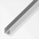 Alfer Aluminium U-profil 8,2x10,1mm Länge 2m Silber - 05065 - Alfer