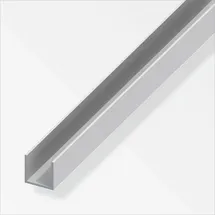 Alfer Aluminium U-profil 8,2x10,1mm Länge 2m Silber - 05065 - Alfer