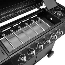 TAINO Basic Gasgrill 6+1 mit Gasdruckminderer und Abdeckhaube