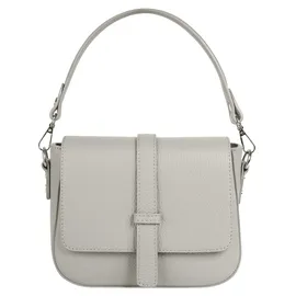 Samantha look Umhängetasche echt Leder, Made in Italy grau