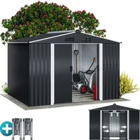 Gardebruk GARDEBRUK® XXL Metall Gerätehaus 5m2 mit Fundament anthrazit