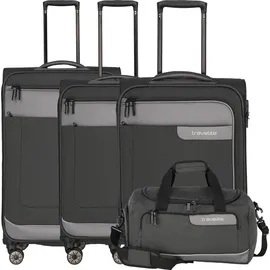 Travelite Viia Koffer-Set 4-tlg. grau/schiefer