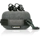 Lenco EPB-160BK - Schweißresistente Bluetooth®-Ohrhörer inklusive Powerbank-Tasche - Schwarz