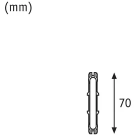 Paulmann URail System Light&Easy 95136 Hochvolt-Schienensystem-Komponente Längsverbinder Silber