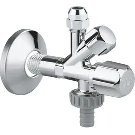 Grohe Universal Geräteanschlussventil, 1/2" x 3/8", x 3/4", chrom