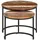 vidaXL Couchtisch Altholz Massiv rund 40 cm / 50 cm 2er Set