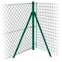 OKTAVIA 2000 Ecksäule grün -  1610 / 1000 / zum Betonieren