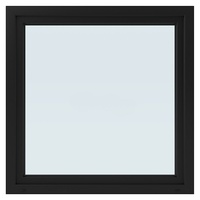 Solid Elements Kunststofffenster Basic  (120 x 120 cm, DIN Anschlag: Links, Außen: Anthrazit, Innen: Weiß) + BAUHAUS Garantie 5 Jahre