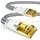 CSL - 15m CAT 7 Netzwerkkabel Flach und Dünn - Lan Kabel für 10 Gigabit High Speed, Internetkabel, Flachbandkabel, Verlegekabel - 10 Gbps Cat.7 RJ45 Kabel für Switch Router Modem PC, 15 Meter Weiss