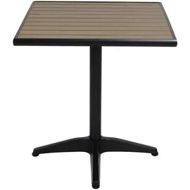 Mendler HWC-J95 Bistrotisch 70 x 70 x 74 cm Schwarz/Grau