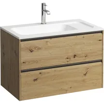 Laufen MEDA Waschtischunterbau, 2 Schubladen, wildeiche