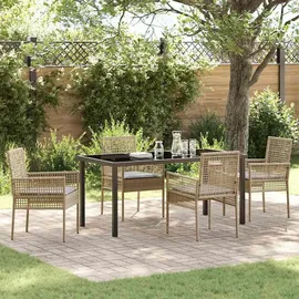 vidaXL Garten Essgruppe 5-tlg. Beige