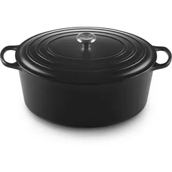 Le Creuset Gusseisen Bräter oval 40 cm schwarz