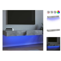VidaXL TV-Schränke mit LED-Leuchten 2 Stk. Betongrau 60x35x15,5 cm