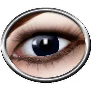 Zoelibat Eyecatcher 84063141-595 - Farbige Kontaktlinsen, 1 Paar, für 12 Monate, schwarz, Halloween, Karneval, Fasching