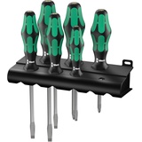 WERA Kraftform Plus Serie 300 334/355 SK/6 Schraubendrehersatz, 6-tlg. (05007681001)