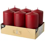 Papstar Stumpenkerzen 11,5 x 6 cm 6 St. bordeaux