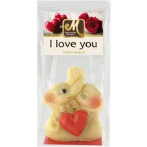 marzipan-nougat zwei küssende Elefanten mit Herz I Love You Marzipan 60 g