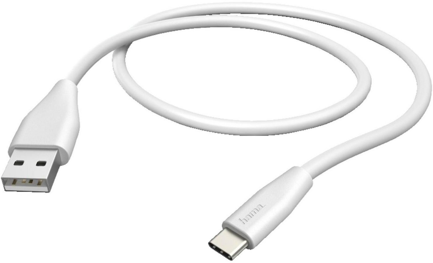 Hama Ladekabel Flexible USB-A auf USB-C 1,5m weiß Camcorder