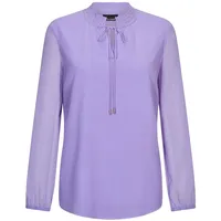 GOLDNER Elegante Jersey-Bluse mit Rundhals lila 19