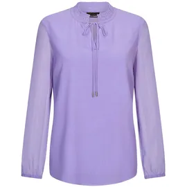 GOLDNER Elegante Jersey-Bluse mit Rundhals lila 19
