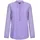 GOLDNER Elegante Jersey-Bluse mit Rundhals lila 19