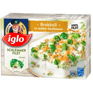 Iglo MSC Schlemmerfilet Brokkoli in milder Senfsauce 380 g