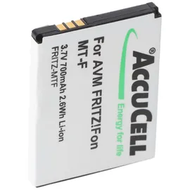 AccuCell Akku passend für schnurlos Telefon FritzFon MT-F Akku 312BAT006, 312BAT016