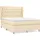 vidaXL Boxspringbett 140 x 200 cm Creme