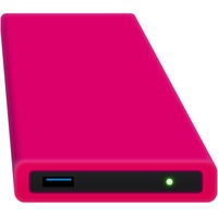 Digittrade HipDisk Externe Festplatte SSD 500GB 2,5 Zoll USB 3.0 mit austauschbarer Silikon-Schutzhülle rosa pink Festplattengehäuse stoßfest wasserdicht