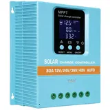 100A MPPT Solarladeregler 12V 24V 36V 48V LCD Display Batterie Intelligenter Regler Max 100V Eingang Dual USB für Blei-Säure/Lithium